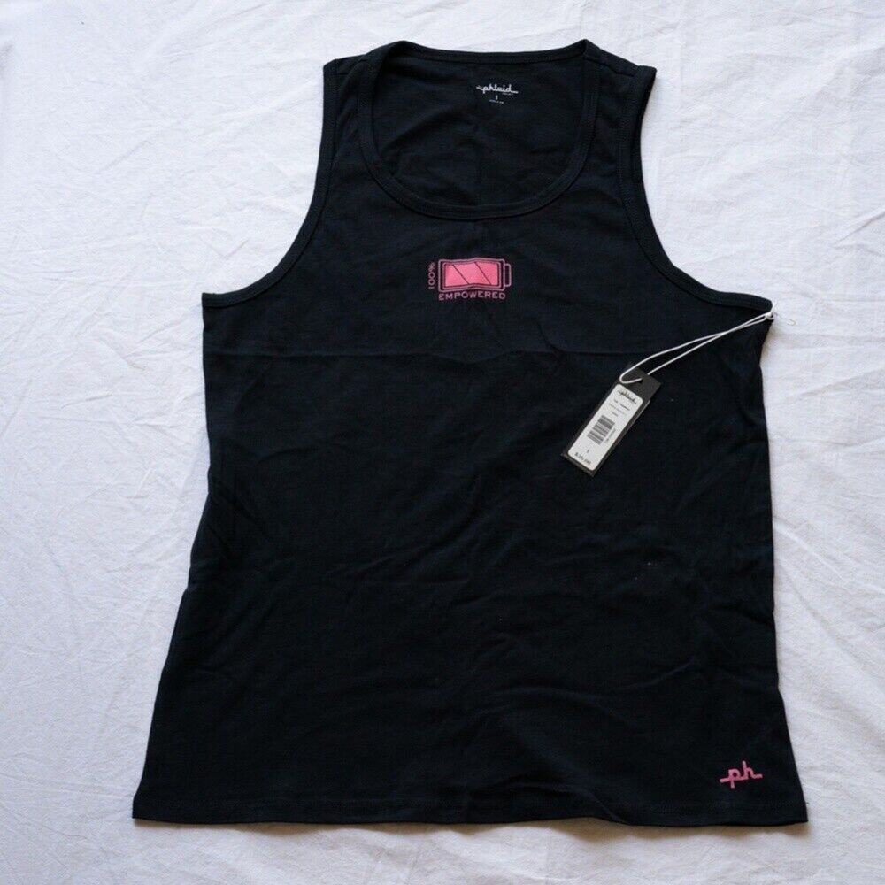 NWT Phluid Project Empowered Tank Top Black Pink Graphic Size S LGBTQIA